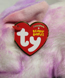 Ty Beanie Baby - Ryley the Fluffy Purple Bunny, Glitter Eyes
