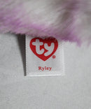 Ty Beanie Baby - Ryley the Fluffy Purple Bunny, Glitter Eyes