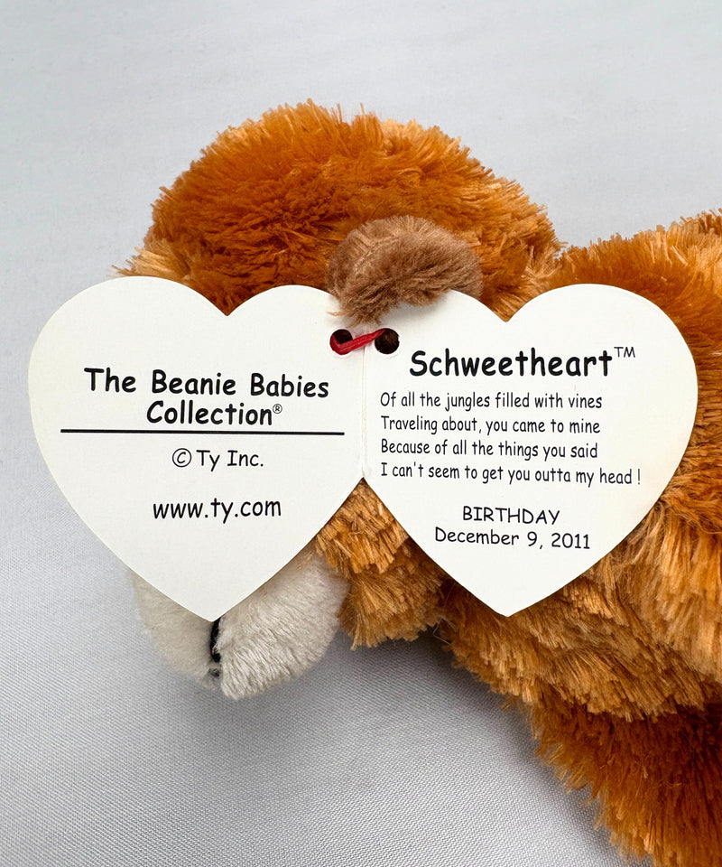 Ty Beanie Baby - Schweetheart the Orangutan, 2012 version
