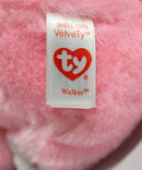 Ty Beanie Baby - Walker the Pink Bunny, Solid Eyes