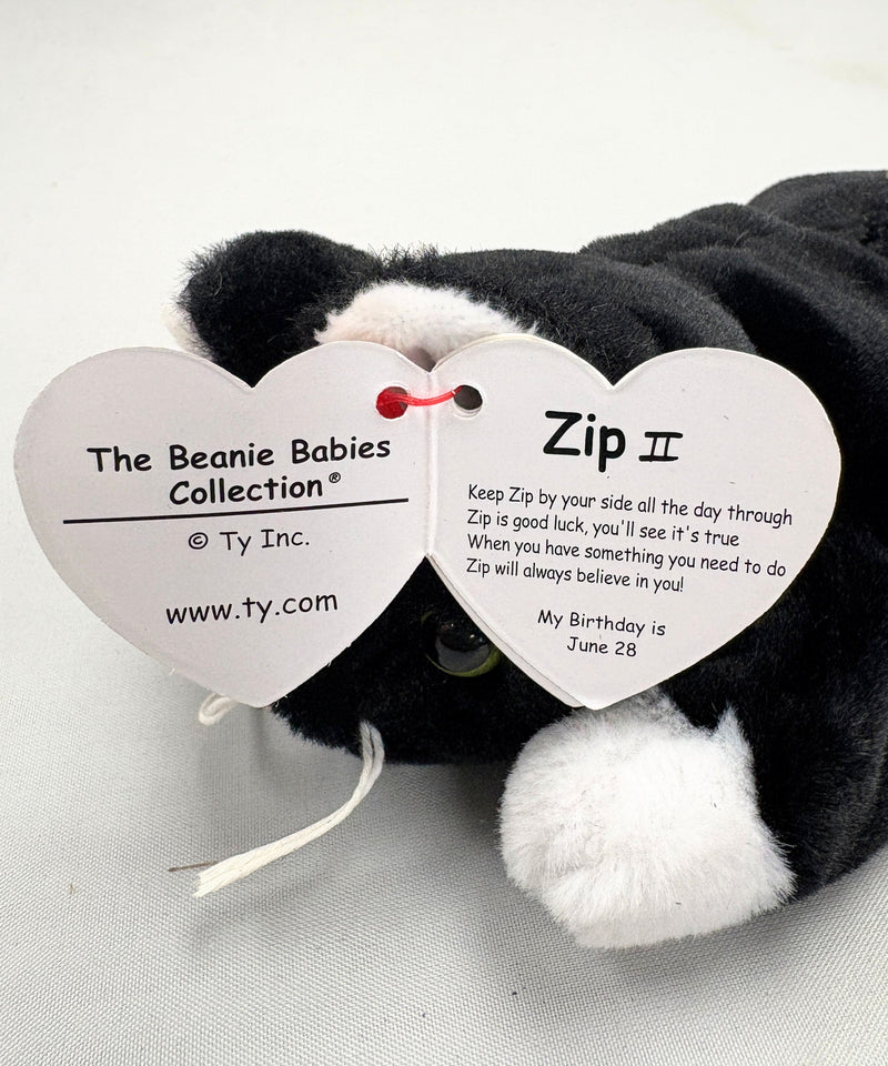 Ty Beanie Baby - Zip II the Cat, 30th Anniversary