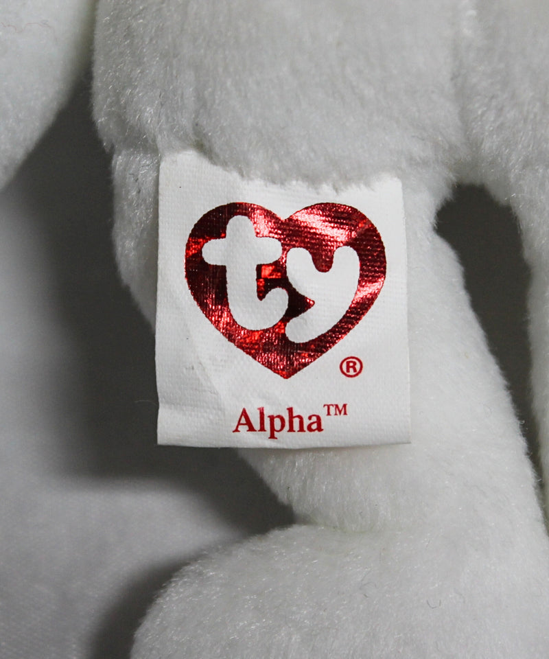 Ty Beanie Baby (Metal Key Clip) - Alpha the Bear, AUS Exclusive
