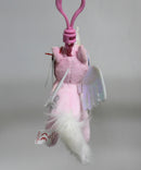 Ty Beanie Baby (Plastic Key Clip) - Angel the Unicorn, Moshi Monsters, UK Exclusive