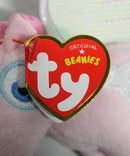 Ty Beanie Baby (Plastic Key Clip) - Angel the Unicorn, Moshi Monsters, UK Exclusive