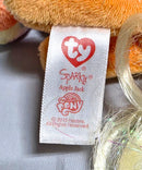 Ty Beanie Baby (Plastic Key Clip) - Apple Jack the Orange Horse