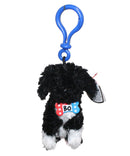 Ty Beanie Baby (Plastic Key Clip) - Bo the Patriotic Portuguese Water Dog