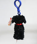 Ty Beanie Baby (Plastic Key Clip) - Bo the Patriotic Portuguese Water Dog