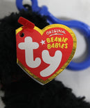 Ty Beanie Baby (Plastic Key Clip) - Bo the Patriotic Portuguese Water Dog
