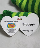 Ty Beanie Baby (Plastic Key Clip) - Brobee the Monster, Yo Gabba Gabba