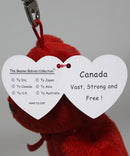Ty Beanie Baby (Metal Key Clip) - Canada the Bear