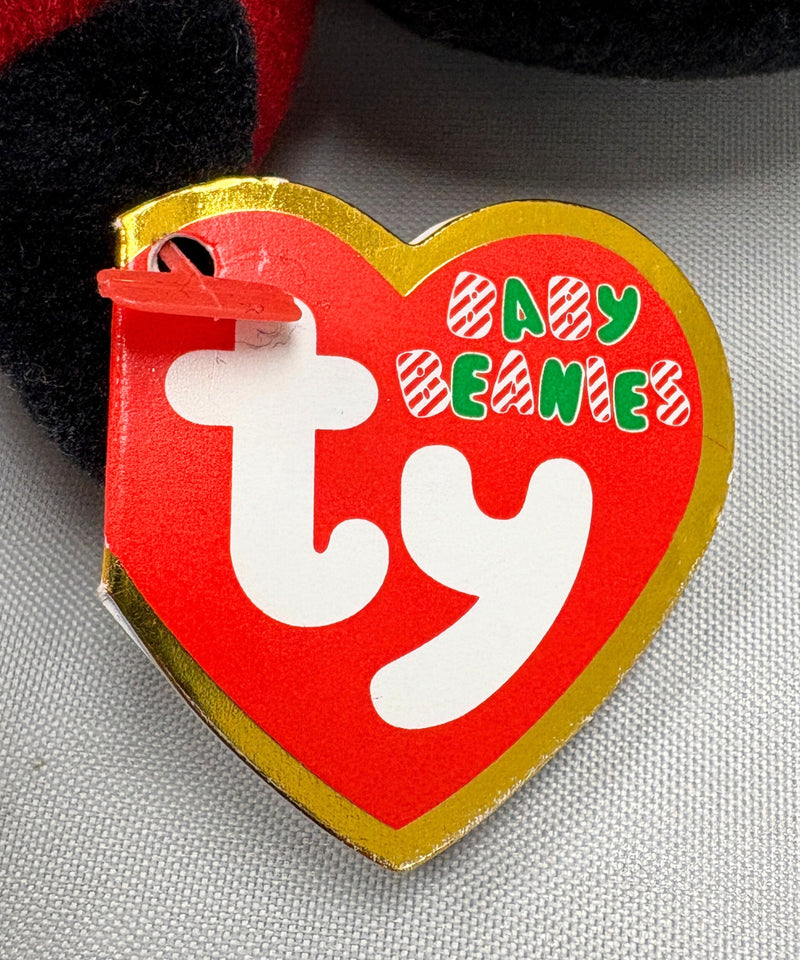 Ty Beanie Baby (Plastic Key Clip) - Chill the Penguin, Glitter Eyes, Winter holidays,Christmas