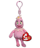 Ty Beanie Baby (Plastic Key Clip) - Foofa the Flower Bubble, Yo Gabba Gabba