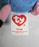 Ty Beanie Baby (Metal Key Clip) - George the Pig, Peppa Pig, UK Exclusive