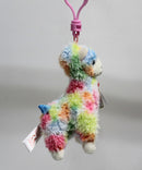 Ty Beanie Baby (Plastic Key Clip) - Lola the Rainbow Llama