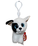 Ty Beanie Baby (Plastic Key Clip) - Marcel the French Bulldog