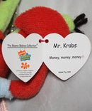 Ty Beanie Baby (Metal Key Clip) - Mr. Krabs - Spongebob