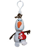 Ty Beanie Baby (Plastic Key Clip) - Olaf the Snowman, Disney's Frozen
