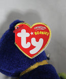 Ty Beanie Baby (Metal Key Clip) - Omnia the Bear, Harrods Exclusive
