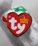 Ty Beanie Baby (Plastic Key Clip) - Peppermint the White Reindeer