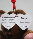 Ty Beanie Baby (Plastic Key Clip) - Pooky the Bear