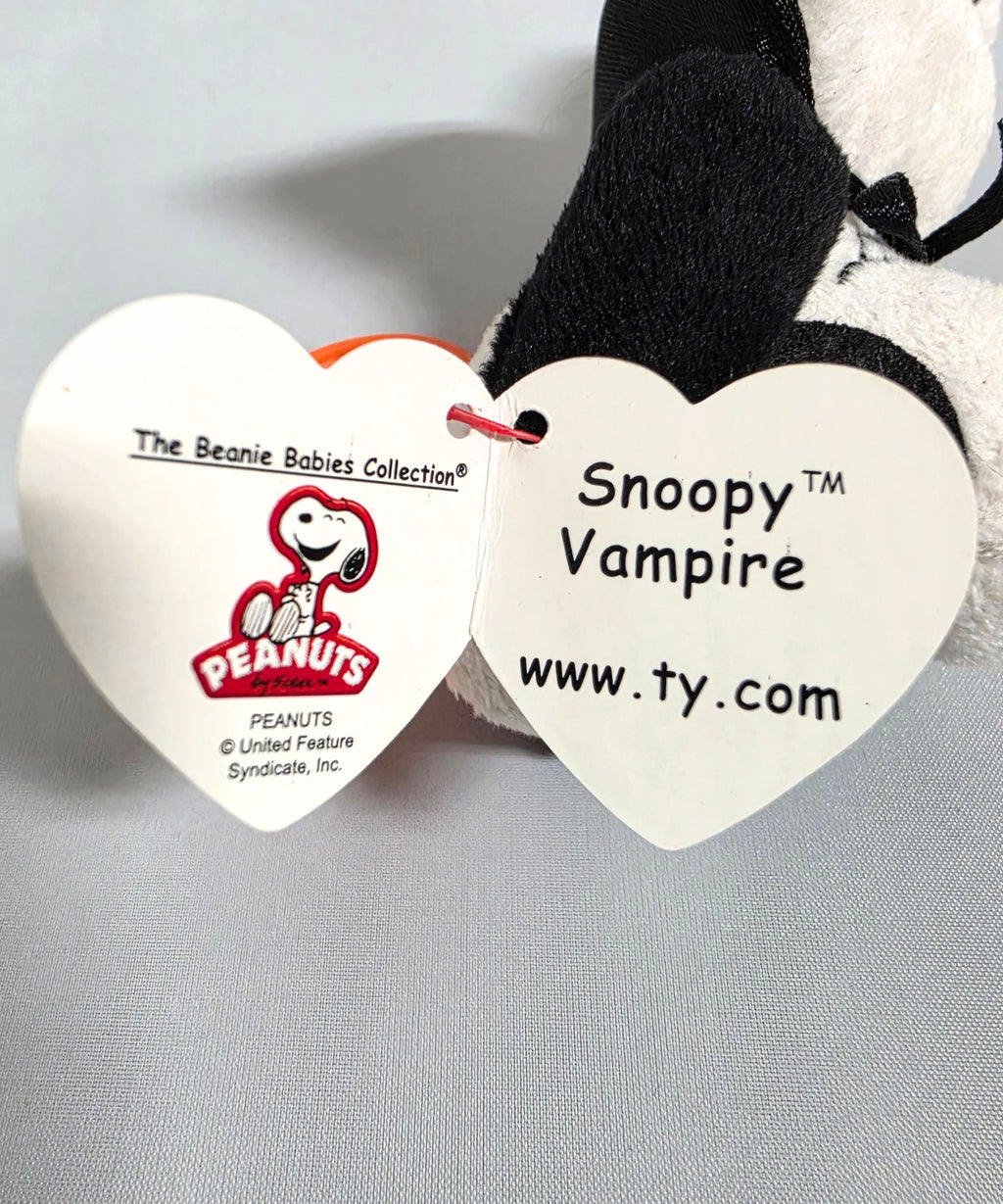 Ty Beanie Baby (Plastic Key Clip) - Snoopy the Halloween Dog
