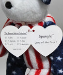 Ty Beanie Baby (Metal Key Clip) - Spangle the Patriotic Bear
