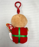 Ty Beanie Baby (Plastic Key Clip) - Sweetsy the Gingerbread Man, Glitter Eyes, Winter holidays,Christmas