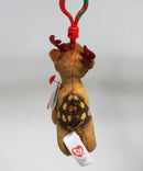 Ty Beanie Baby (Plastic Key Clip) - Tinsel the Reindeer