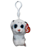 Ty Beanie Baby (Plastic Key Clip) - Tundra the White Bengal Tiger