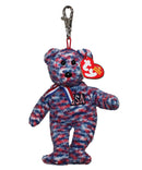 Ty Beanie Baby (Metal Key Clip) - USA the Patriotic Bear
