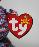 Ty Beanie Baby (Metal Key Clip) - USA the Patriotic Bear