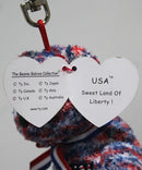 Ty Beanie Baby (Metal Key Clip) - USA the Patriotic Bear