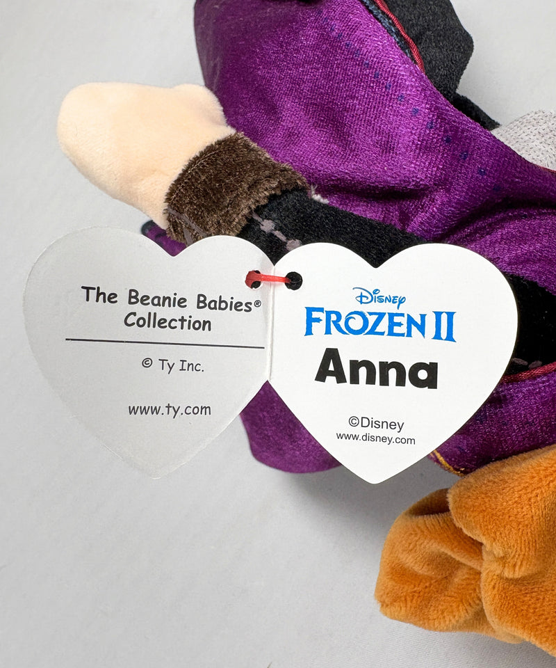 Ty Buddy - Anna from Frozen II Doll, Large, Glitter Eyes, Disney Sparkle