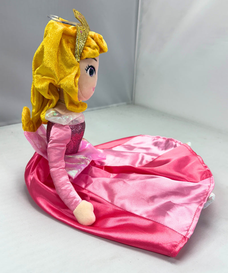 Ty Buddy - Aurora from Sleeping Beauty Doll, Large, Glitter Eyes, Disney Sparkle