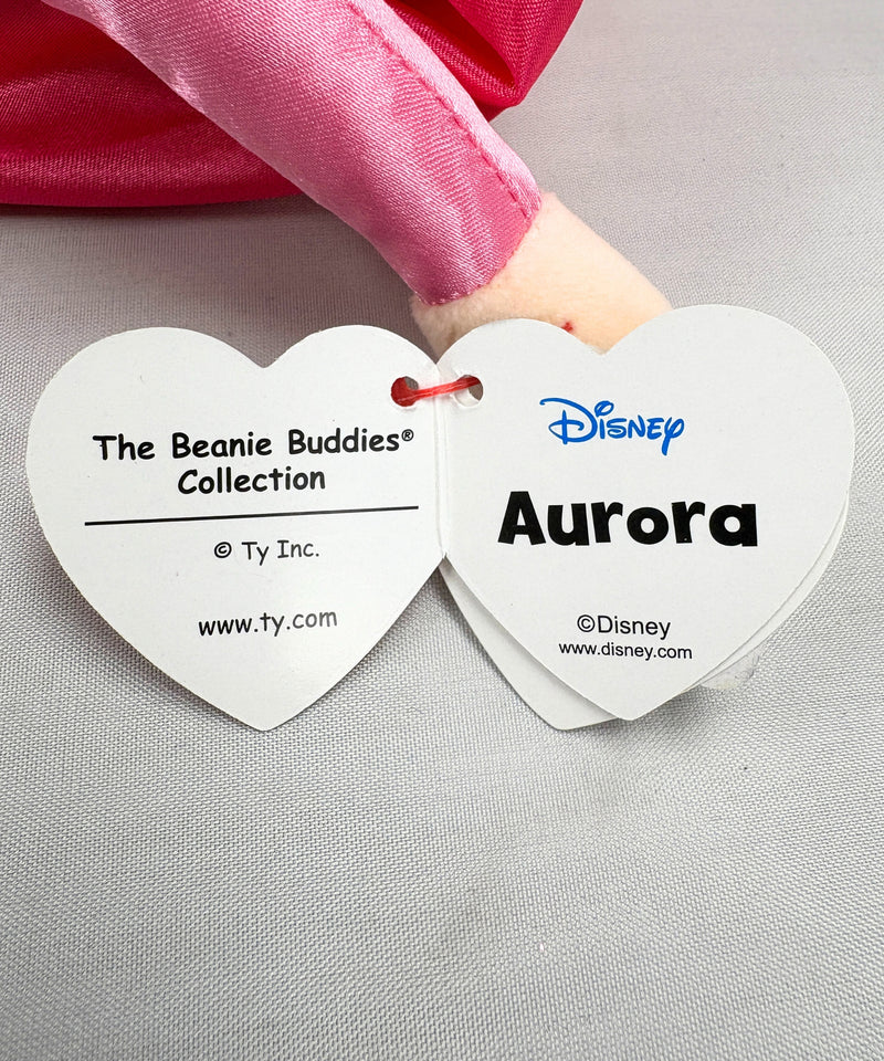 Ty Buddy - Aurora from Sleeping Beauty Doll, Large, Glitter Eyes, Disney Sparkle