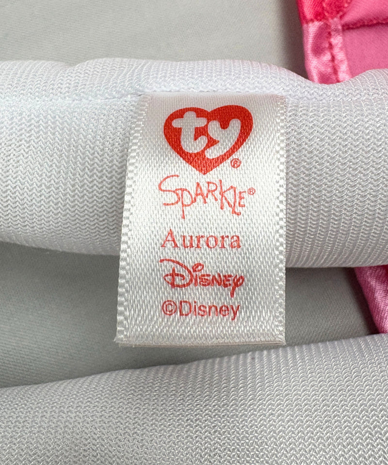 Ty Buddy - Aurora from Sleeping Beauty Doll, Large, Glitter Eyes, Disney Sparkle