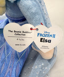 Ty Buddy - Elsa from Frozen II Doll, Large (16"), Glitter Eyes, Disney Sparkle