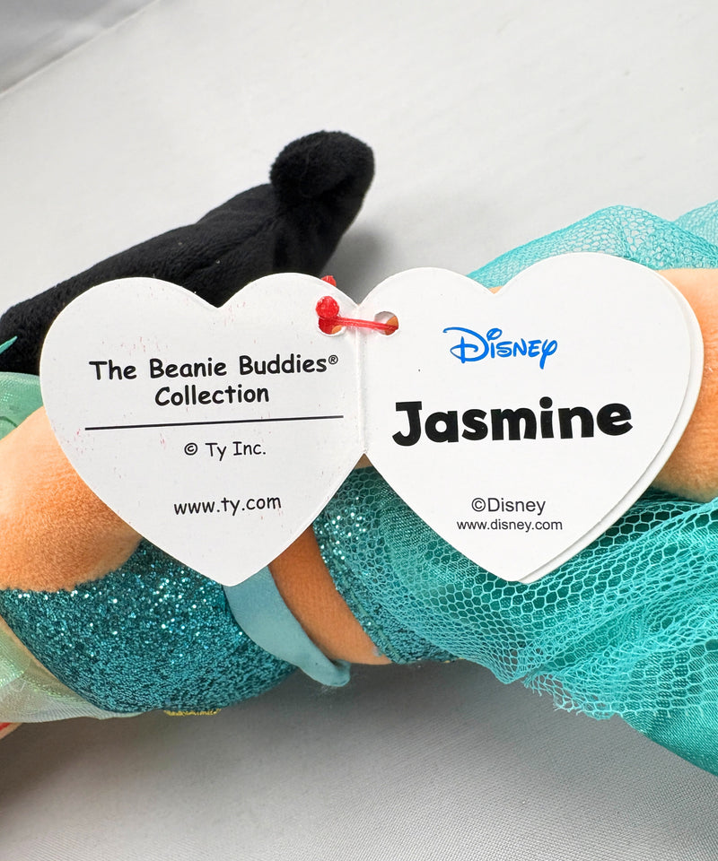 Ty Buddy - Jasmine from Aladdin Doll, Large, Glitter Eyes, Disney Sparkle