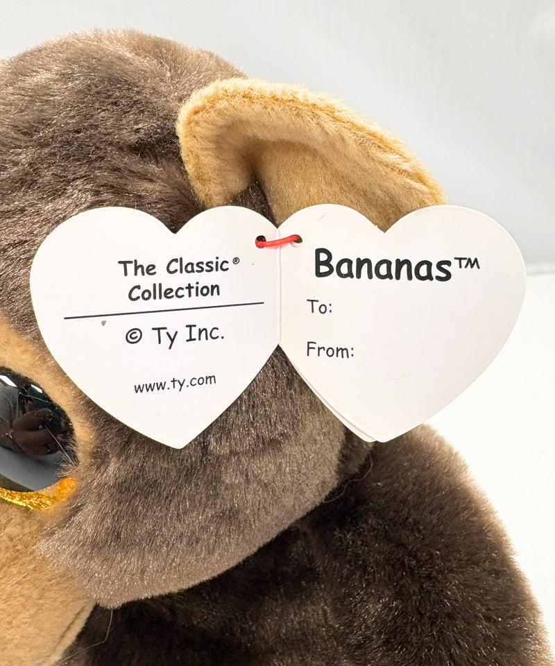 Ty Classic - Bananas the Monkey, Medium, Glitter Eyes, Classics