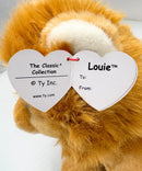 Ty Classic - Louie the Lion, Medium (9"), Glitter Eyes