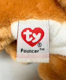 Ty Classic - Pouncer the Orange Tiger Cub, (7")