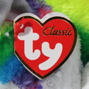 Ty Classic - Robin the Rainbow Wolf, Medium (14"), Great Wolf Lodge Exclusive