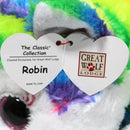 Ty Classic - Robin the Rainbow Wolf, Medium (14"), Great Wolf Lodge Exclusive