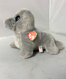 Ty Classic - Wiggy the Gray Seal, (8"), Glitter Eyes
