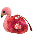 Ty Gear- Gilda the Flamingo, Glitter Eyes, Wristlet Purse