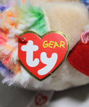 Ty Gear- Rainbow the Poodle, Glitter Eyes, Purse