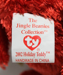 Ty Jingle Beanies - 2002 Holiday Teddy Red