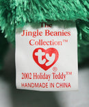 Ty Jingle Beanies - 2002 Holiday Teddy Green