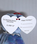 Ty Jingle Beanie - Clubby II the Teddy Blue & Purple Bear