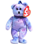 Ty Jingle Beanie - Clubby IV the Teddy Purple & Blue